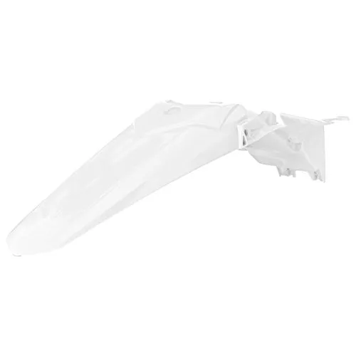 Acerbis Rear Fender White - Quality Injection Molded Plastic for Various Machines