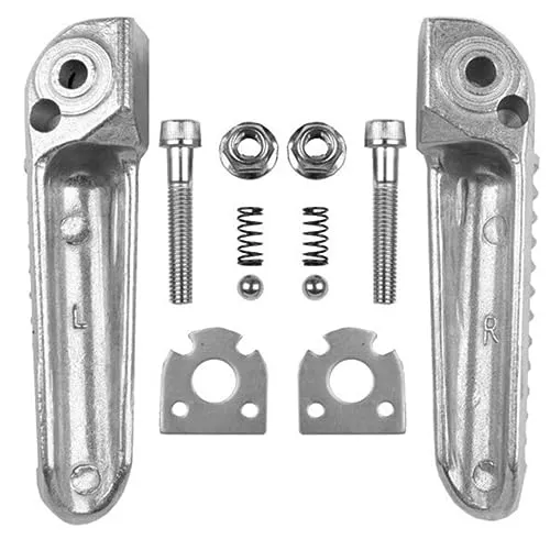 Aluminum Rear Footrests Pegs for Mniofexk - Stylish Silver Finish