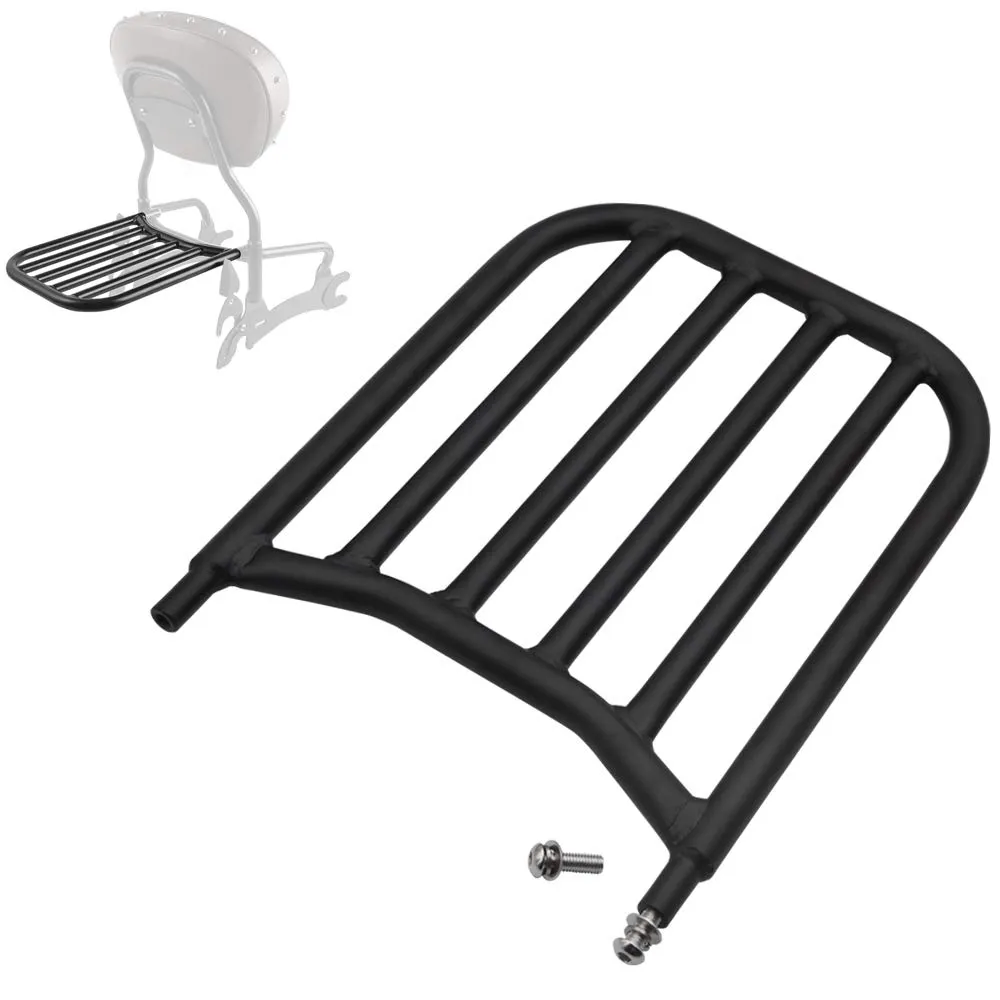 Black Backrest Sissy Bar Luggage Rack for Indian Chieftain & Chief Classic 2014-2024