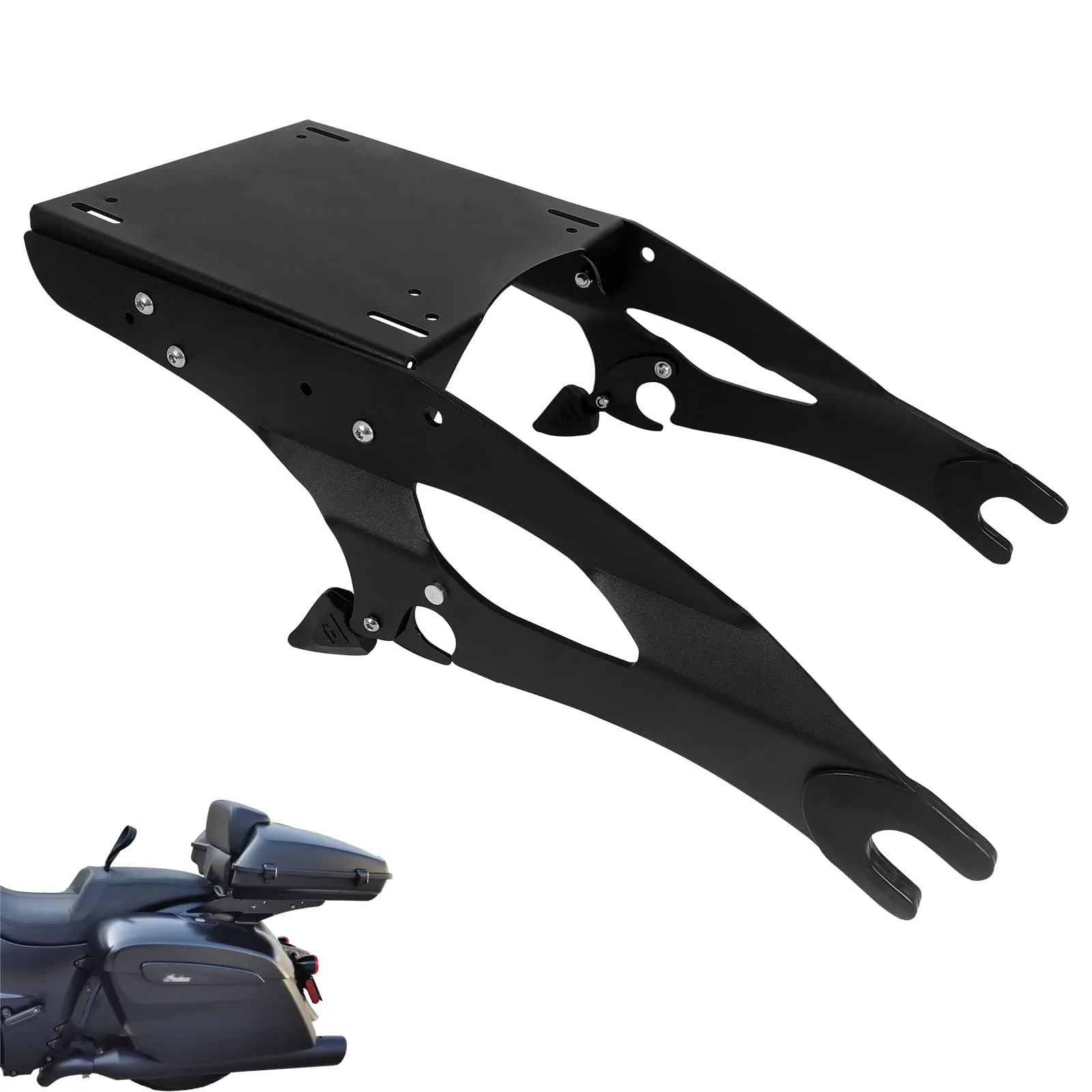 Black Luggage Rack for Indian Dark Horse, Challenger, Chieftain, Roadmaster 2014-2023