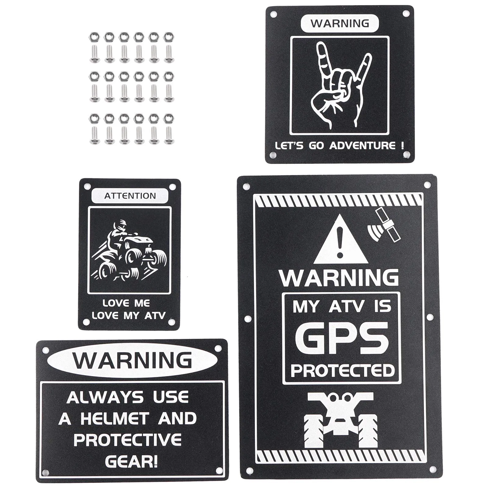 Bumper Stickers Caution Labels for Yamaha Raptor 700R 2016-2023, YFZ450R 2014-2023