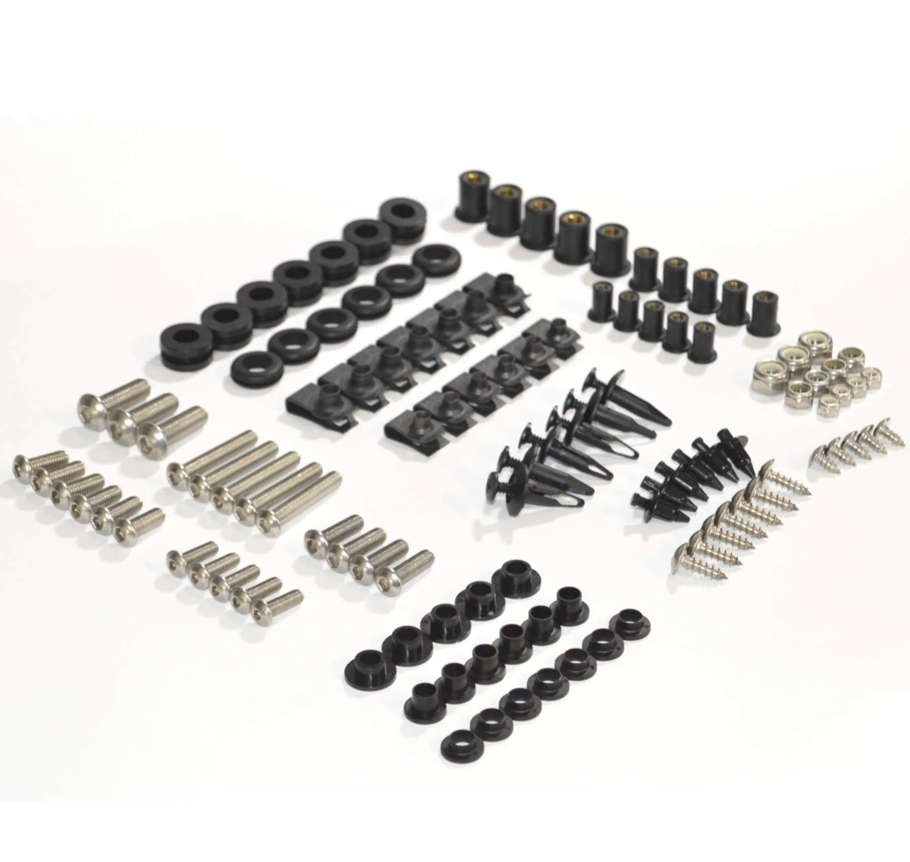 Complete Motorcycle Fairing Bolt Kit for Kawasaki Ninja ZX-6R/ZX636/ZX-6RR 2003-2004