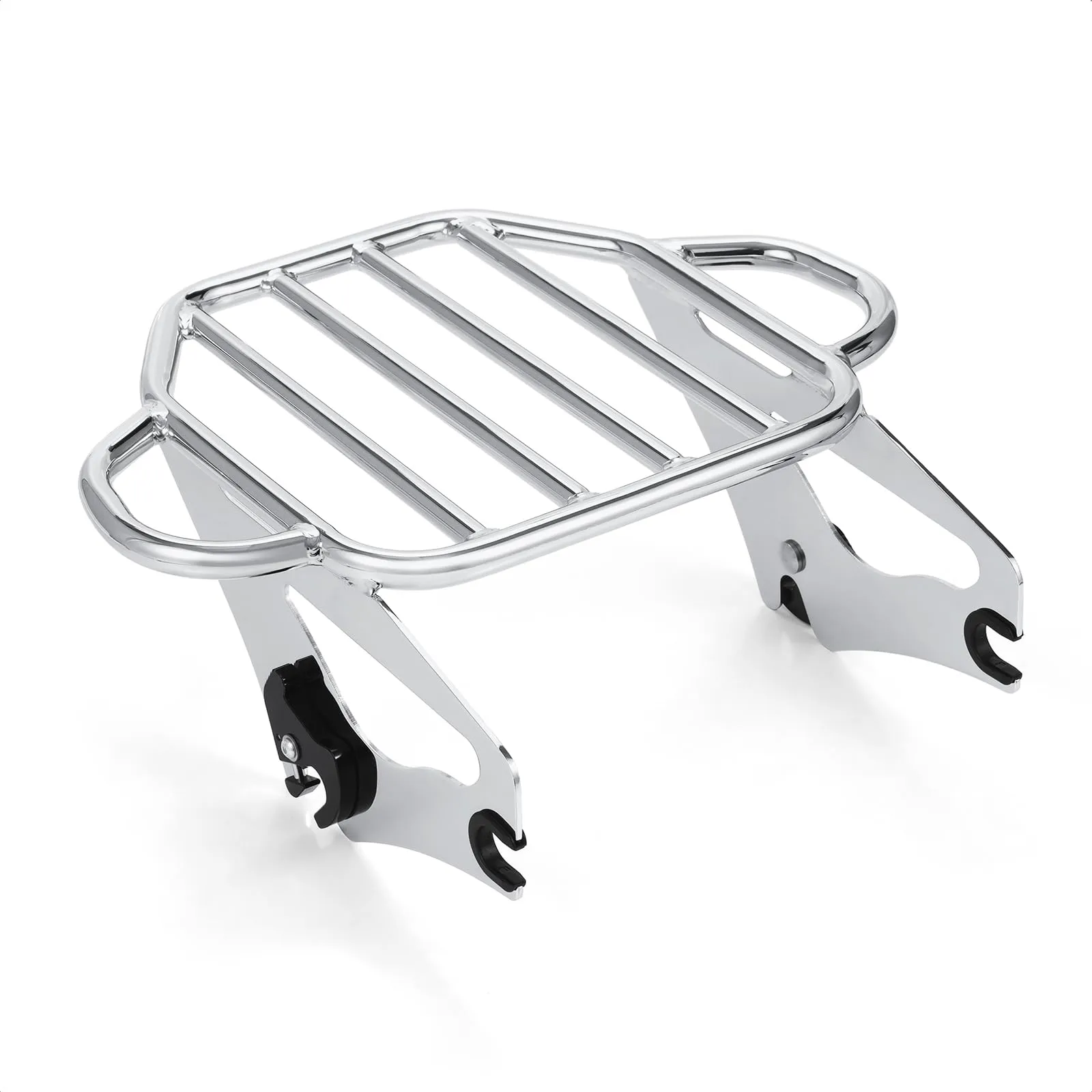 Detachable Luggage Rack for Harley Touring Models 2009-2024, Chromed Steel, Easy Install