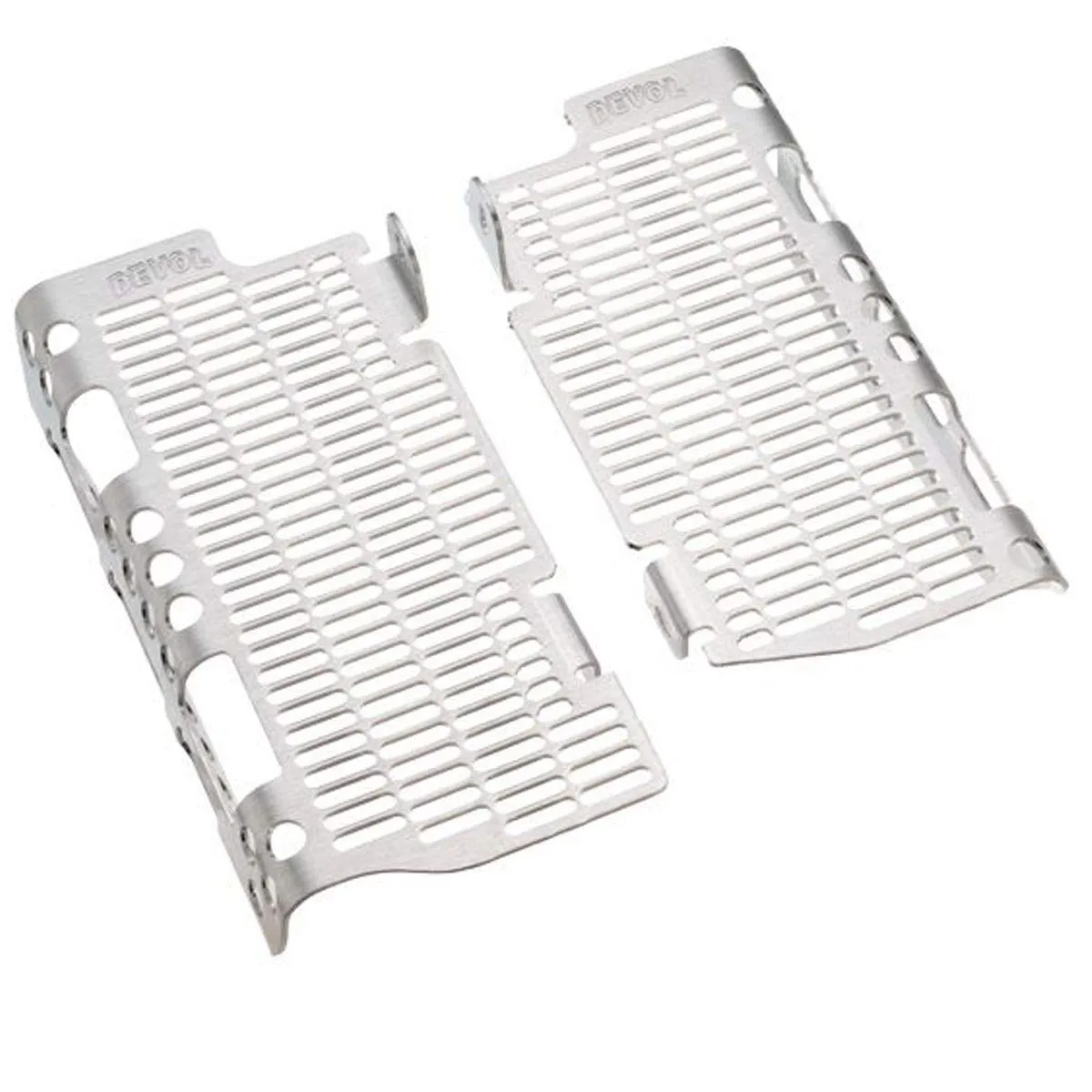 Devol Radiator Guards for 99-02 Kawasaki KX250 - Lightweight Aluminum Protection