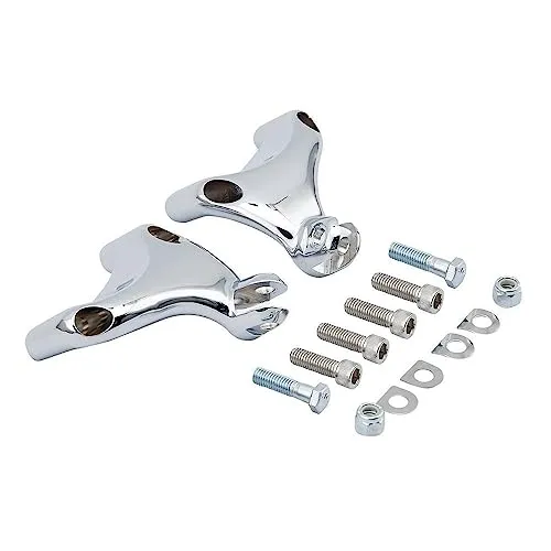 FADDIU Chrome Rear Passenger Foot Peg Pedal Mount Aluminum Left Right CRPFPPMFFHSX0