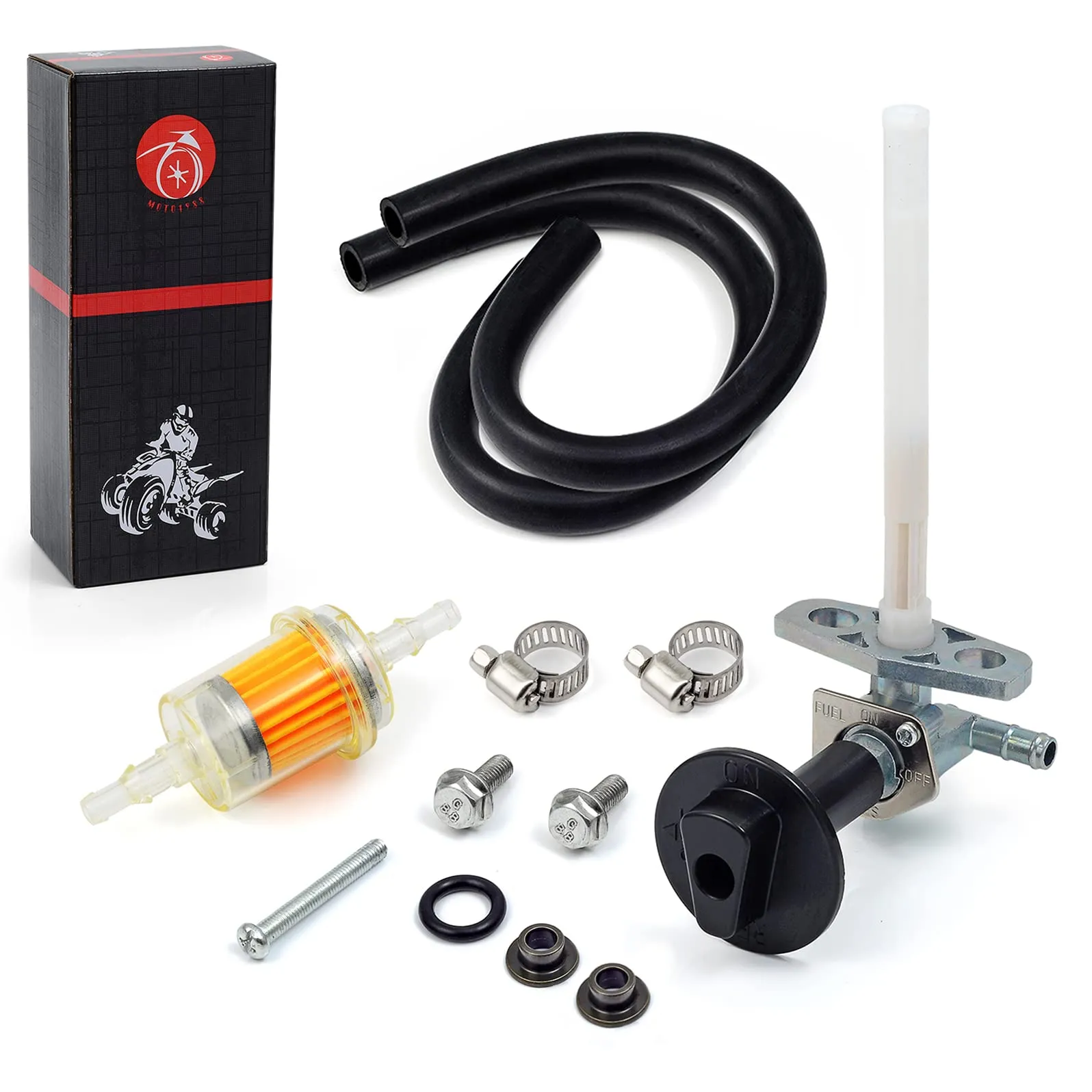 Fuel Valve Petcock Kit for Honda TRX250X 2009-2020 & 250EX 2001-2008, High-Quality Replacement