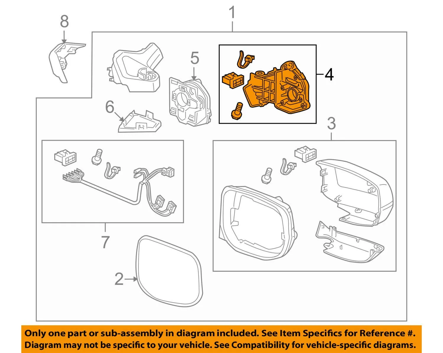 Genuine Honda 76257-TM8-E02 Left Frame Sub-Assembly for 2010-2014 Insight, OEM Quality