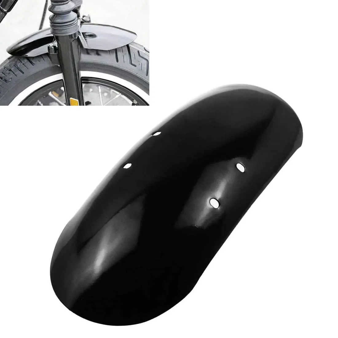 Gloss Black Motorcycle Front Fender Mudguard for Harley Davidson XL1200X 2010-2017