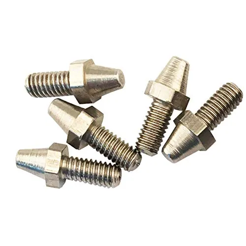 Goldfire Motorcycle Footpeg Replacement Studs/Cleats/Screws for Wide MX Offroad Chopper Pegs