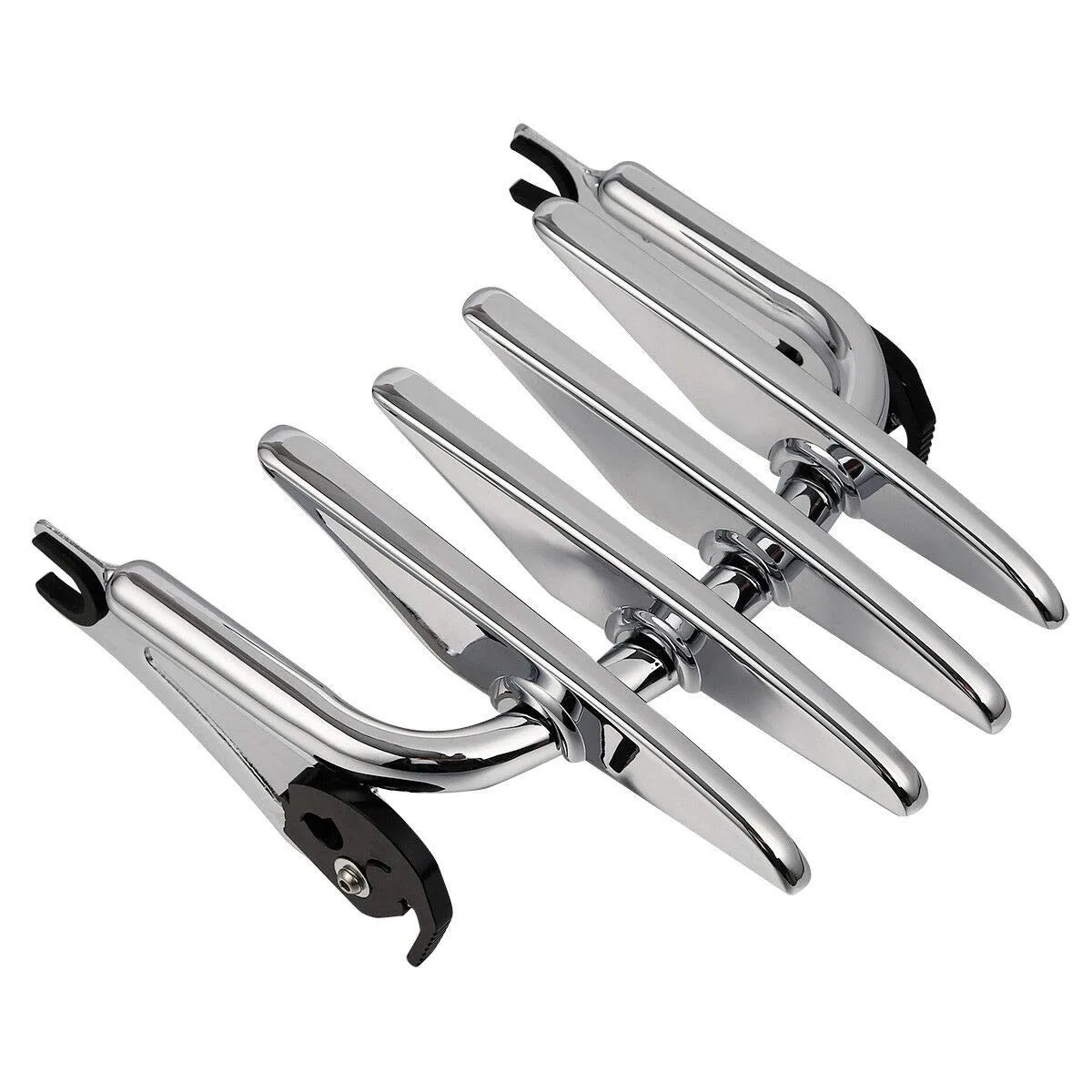 Green-L Chrome Detachable Stealth Luggage Rack for Harley Touring Models 2009-2024