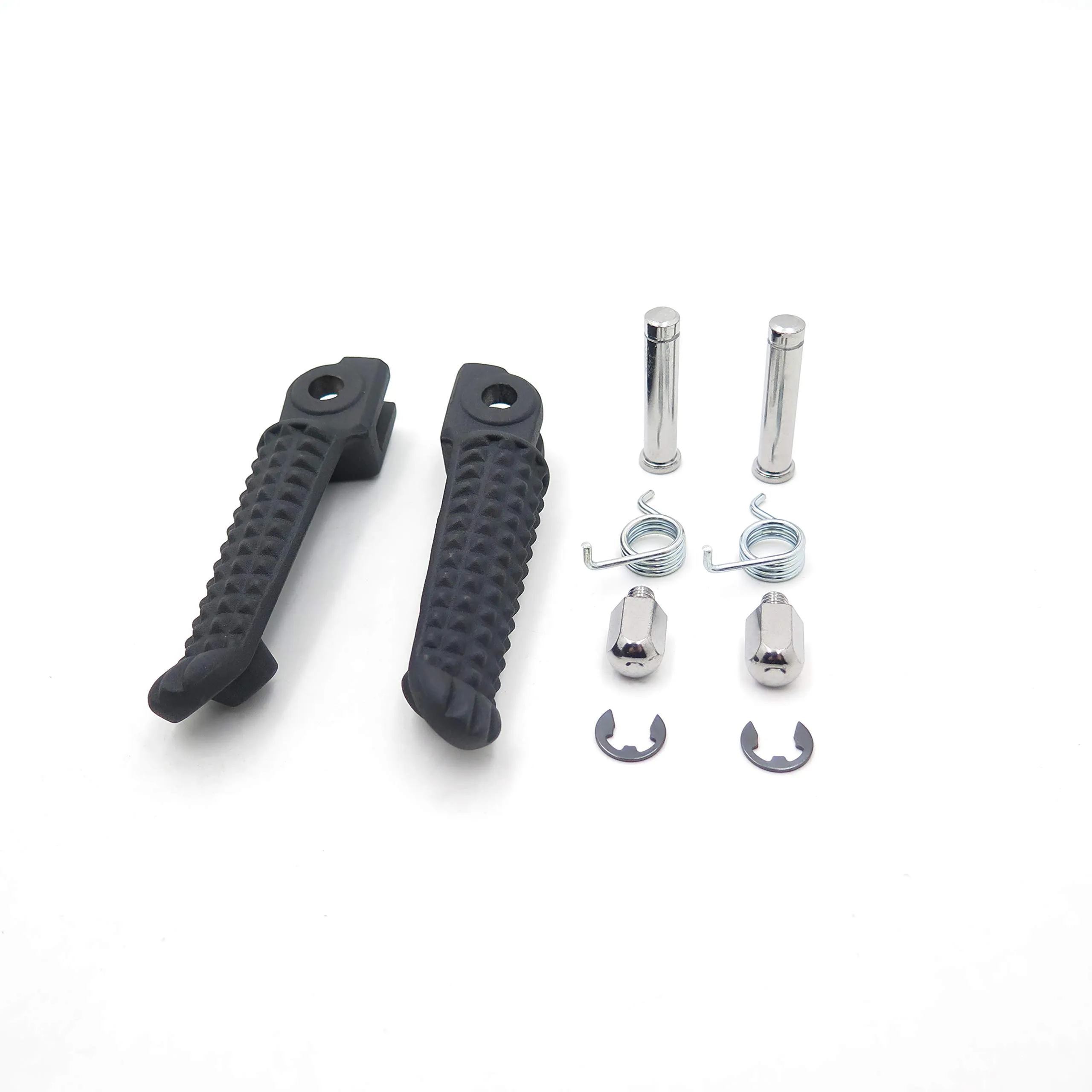 HTTMT MT390-027-Black Front Foot Pegs for YZF-R1 R6 1999-2011, High-Quality Aluminum, Black