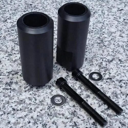 i5 Black No-Cut Frame Sliders for Honda CBR929RR CBR954RR 2000-2003 – High-Impact ABS