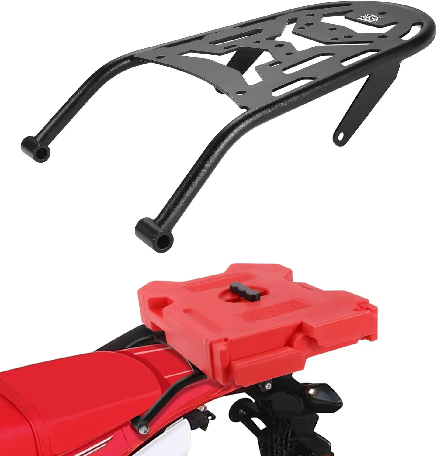 KEMIMOTO CRF450L Rear Rack for 2019-2024, Durable Luggage Carrier with Anti-Scratch Coating