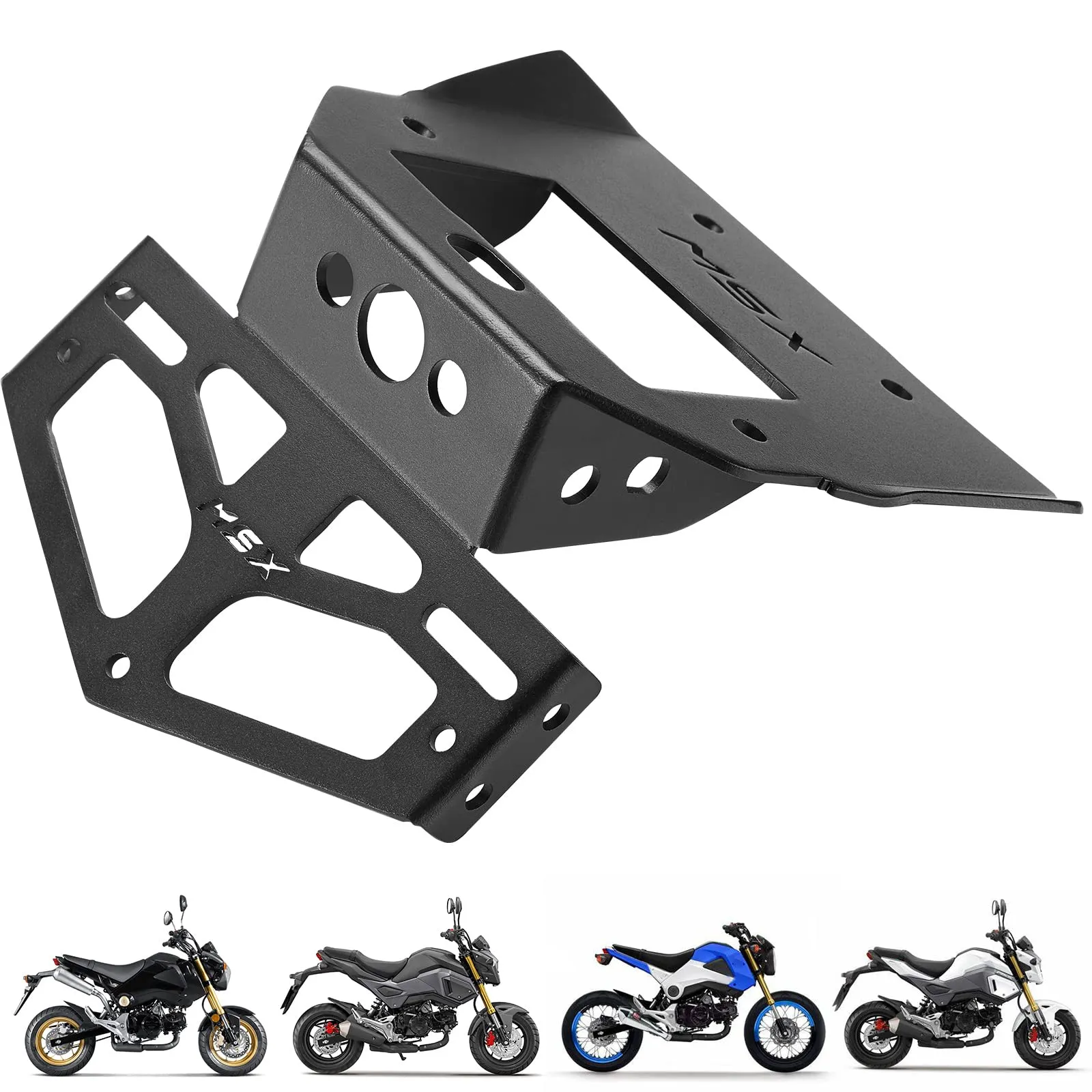 KEMIMOTO Grom Fender Eliminator Kits 2017-2020 MSX125 License Plate Bracket Holder