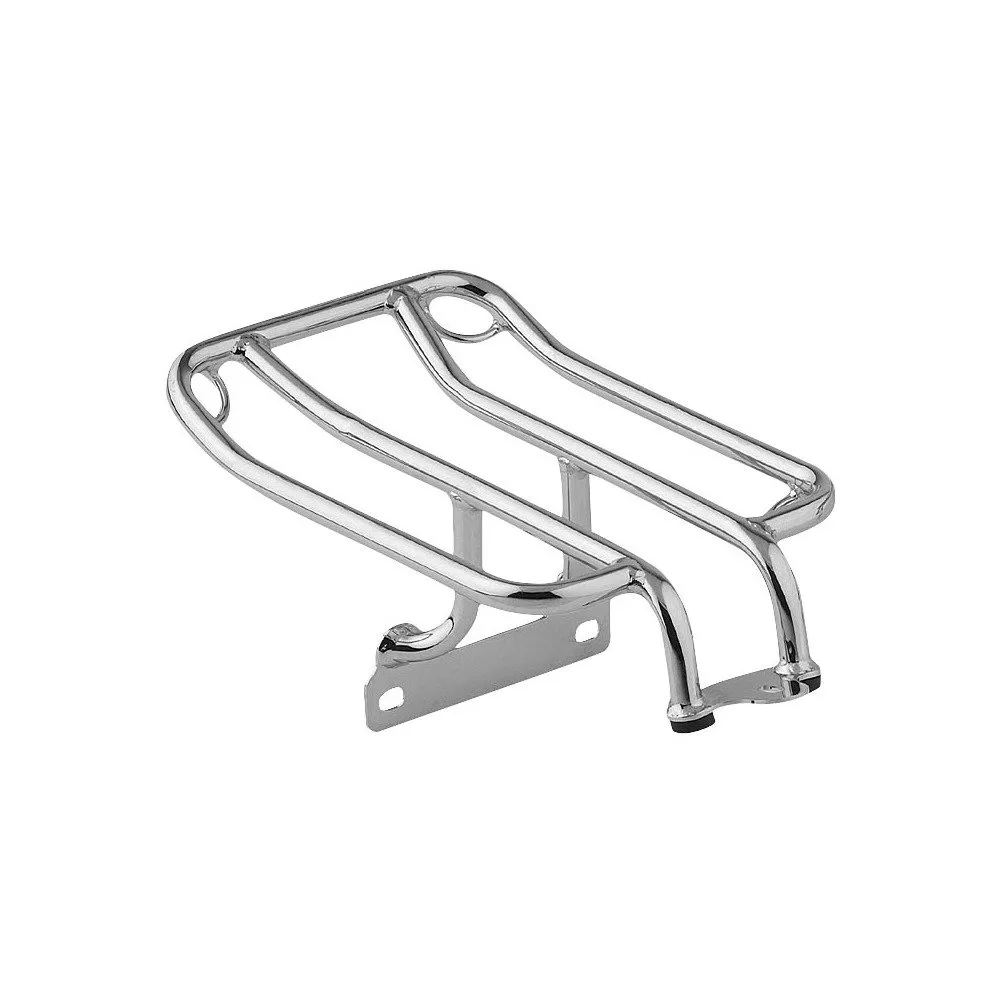 Khrome Werks Deluxe Luggage Rack for 1979-2010 Harley Davidson Sportster, Chrome-Plated