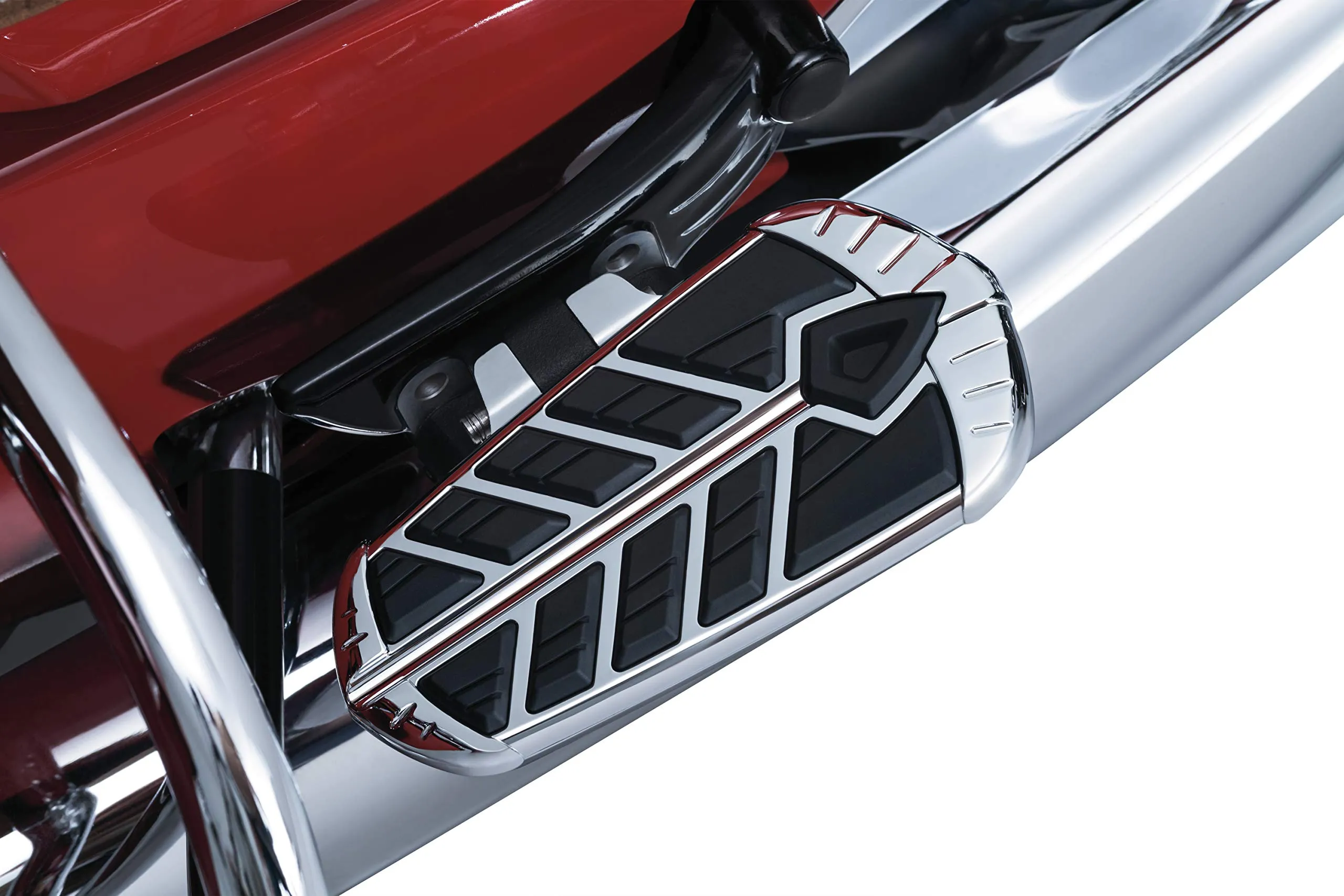 Kuryakyn 5656 Chrome Passenger Floorboard Inserts for 2015-19 Indian Roadmaster & Springfield