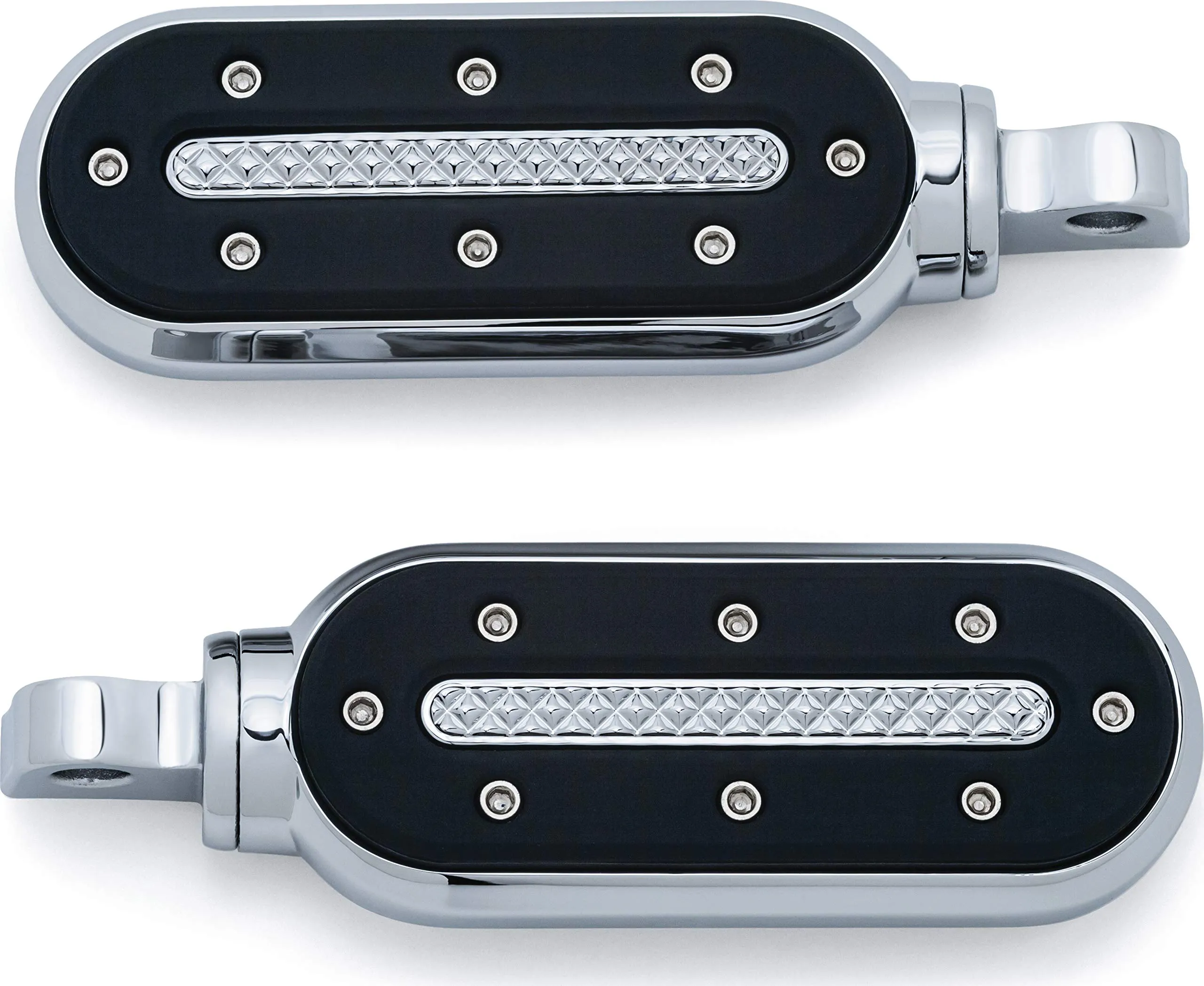 Kuryakyn Heavy Industry Chrome Pegs with Male Mount Adapters for Harley-Davidson Models