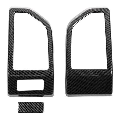 Left & Right Carbon Fiber Air Vent Outlet Frame Cover Trim for JECARJDX2018000142