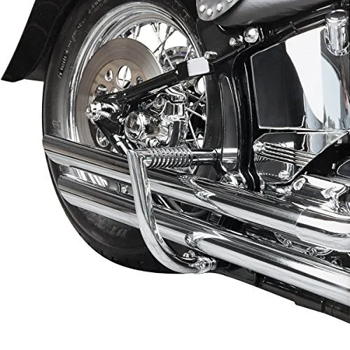 LINDBY Chrome Rear Linbar Highway Bar for 1996-2016 Harley-Davidson FLST/FXST Softail Models