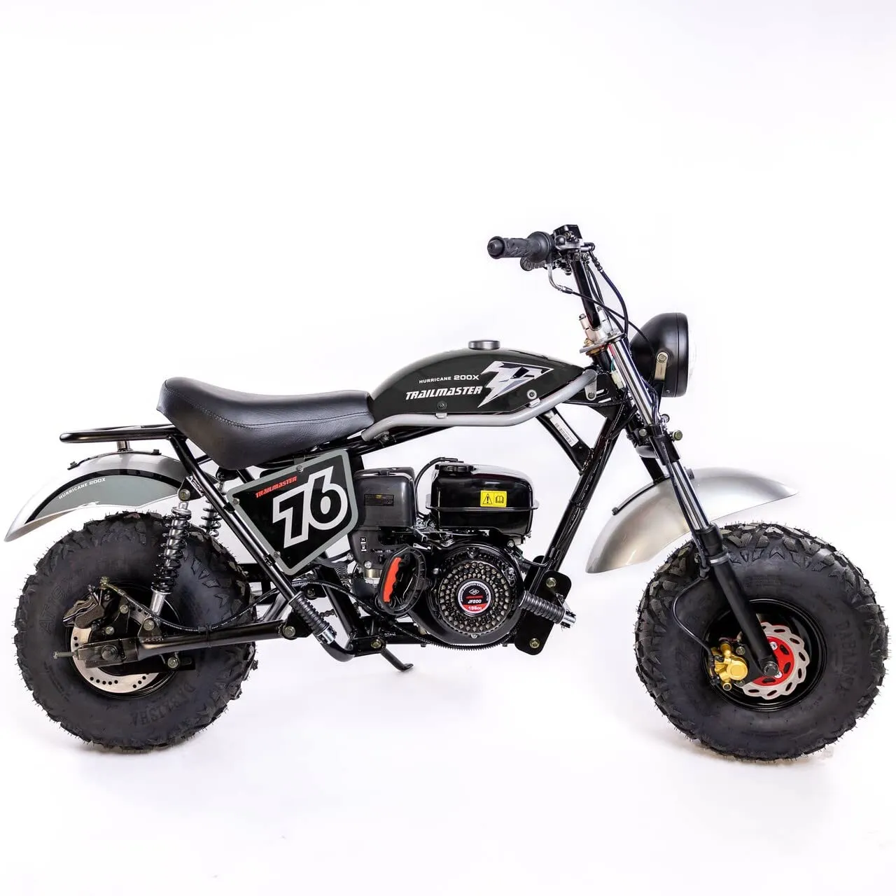 Mini Bike MB 200X Hurricane with 196cc Engine, Hydraulic Disc Brakes, 19X7-8 Tires