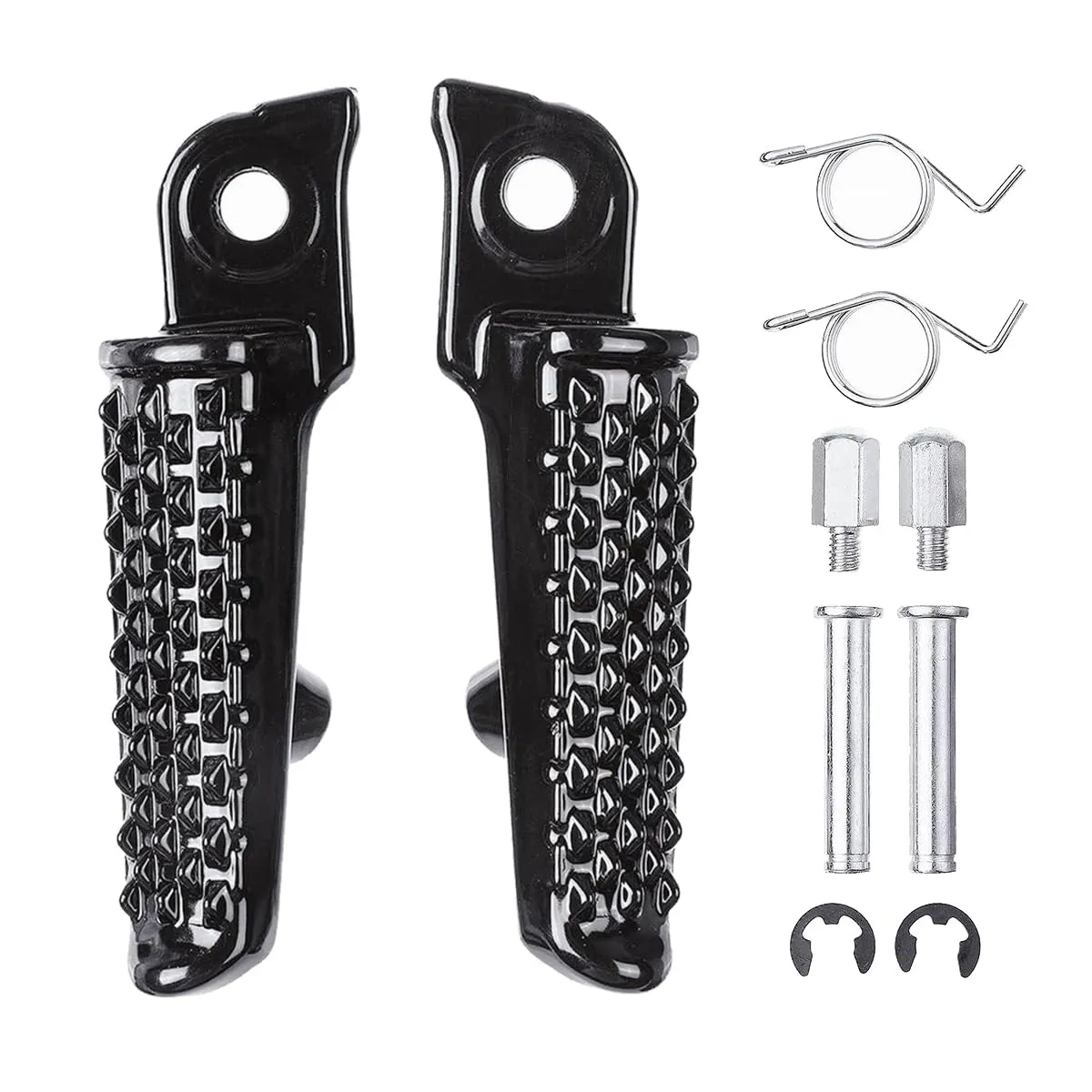 Motorcycle Black Foot Pegs Footrests for Honda CBR600RR 2003-2018, CB1000R 2008-2014