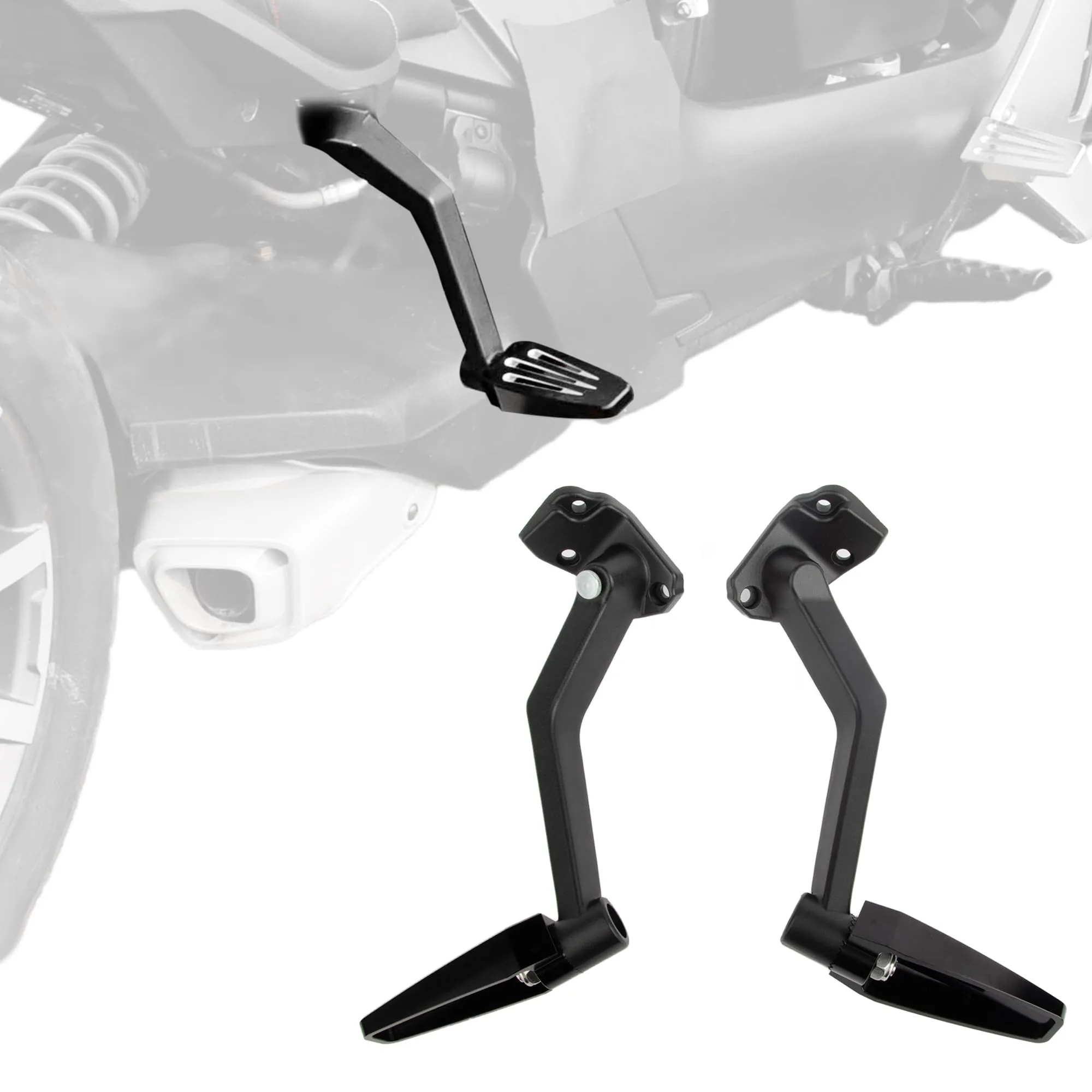 Passenger Foot Pegs Adjustable Floorboards for Can-Am Ryker 600/900 2019-2024 Models