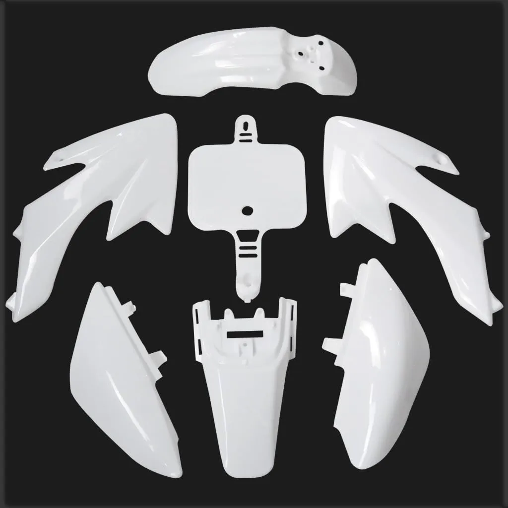 Plastic Fairing Fender Kit (White) for Honda XR50 CRF50 50cc-125cc Dirt Bikes