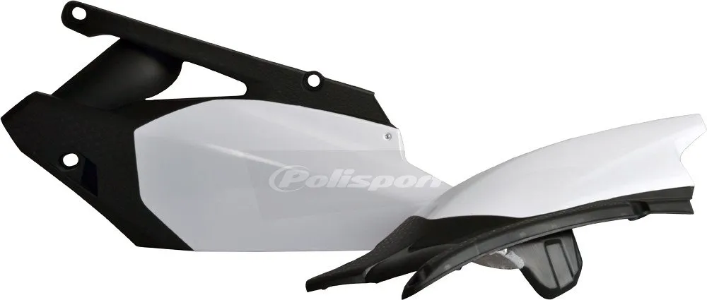 Polisport 8604400001 White/Black Side Panel for Yamaha YZ450F, Durable Gloss Polypropylene