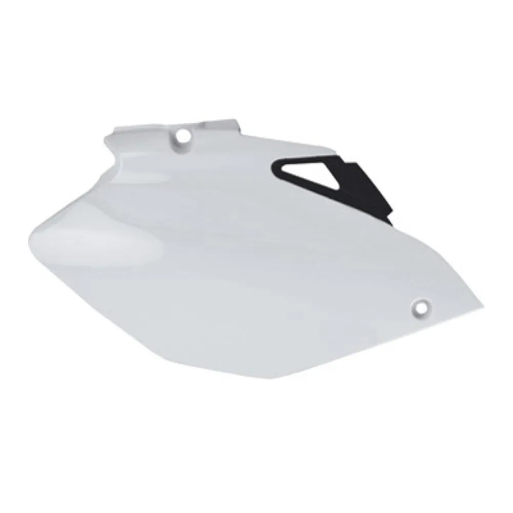 Polisport White Side Panels for Honda CR250R 2000-2001, Durable Gloss Polypropylene