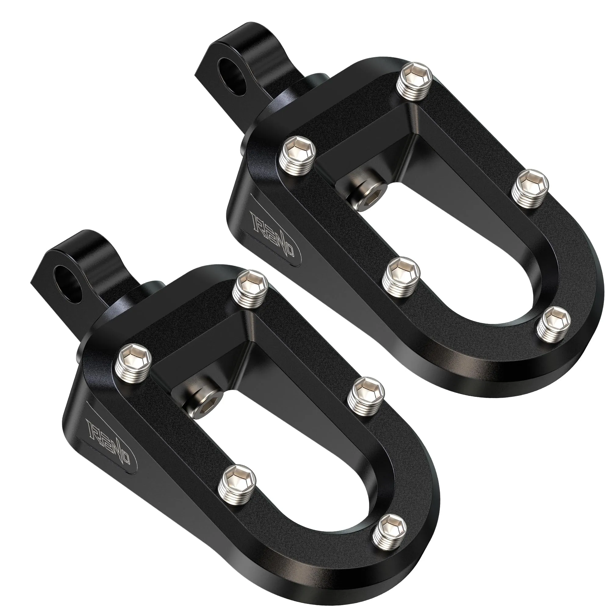 RENO 360° Rotating Motorcycle Foot Pegs - CNC Precision Machined Driver/Passenger Footrests