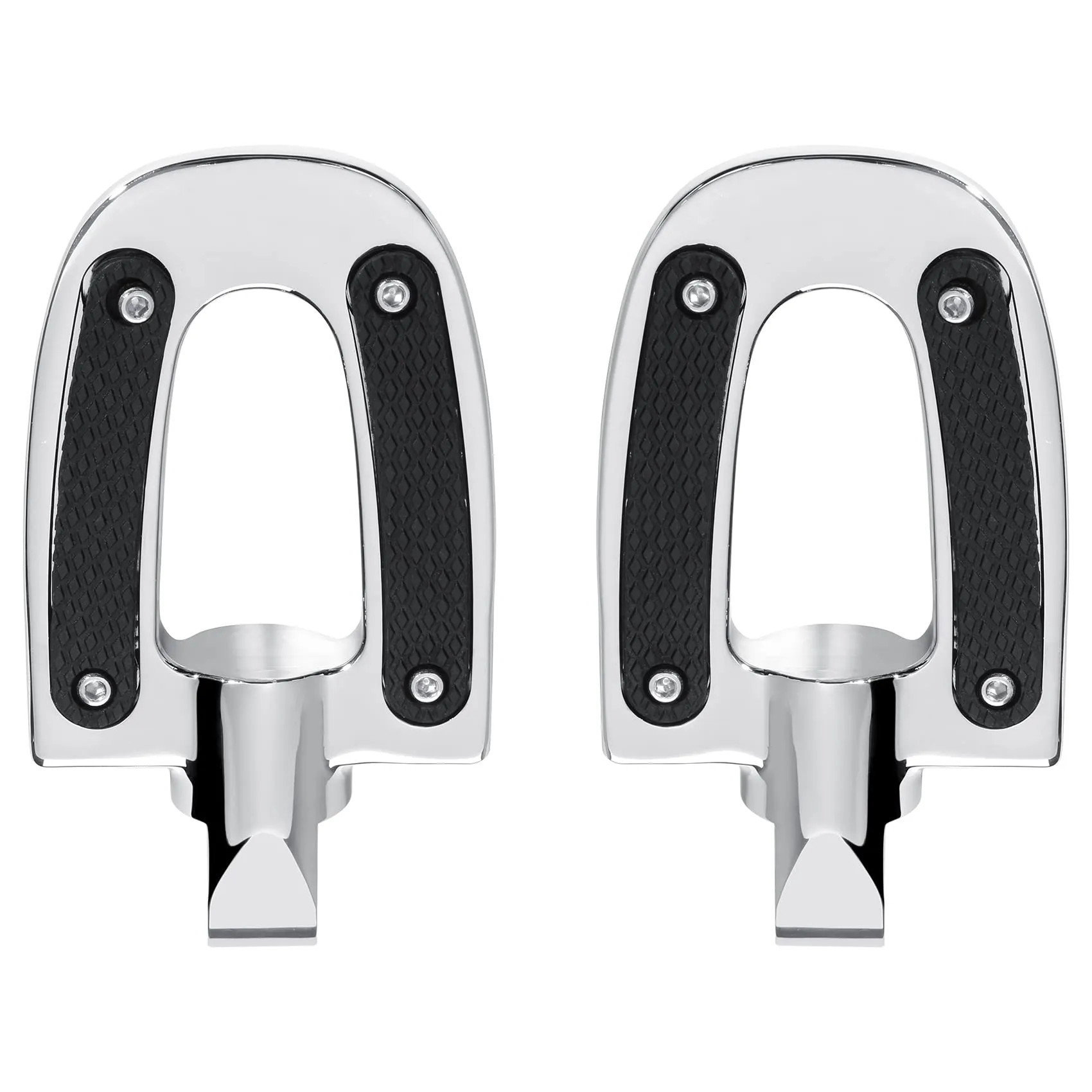 SLMOTO Chrome Rear Passenger Foot Pegs for Harley Softail Models 2018-2023