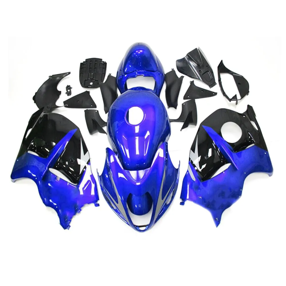 SUNDERELLA Blue ABS Plastic Fairings Body Kit for Suzuki GSXR1300 Hayabusa 1997-2007