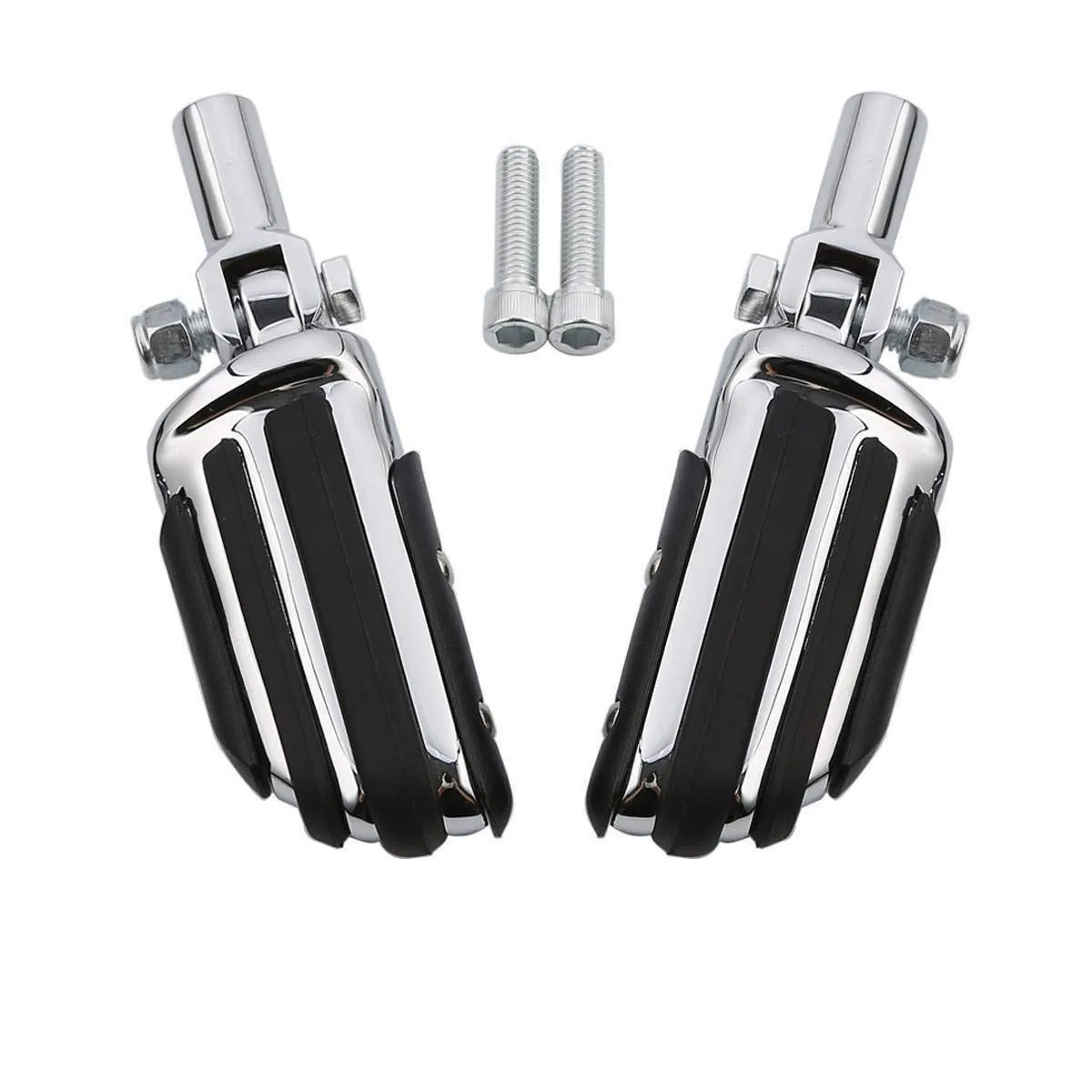 TCMT Chrome Passenger Rear Footpeg Mounting Kit for Harley Softail 2000-2006