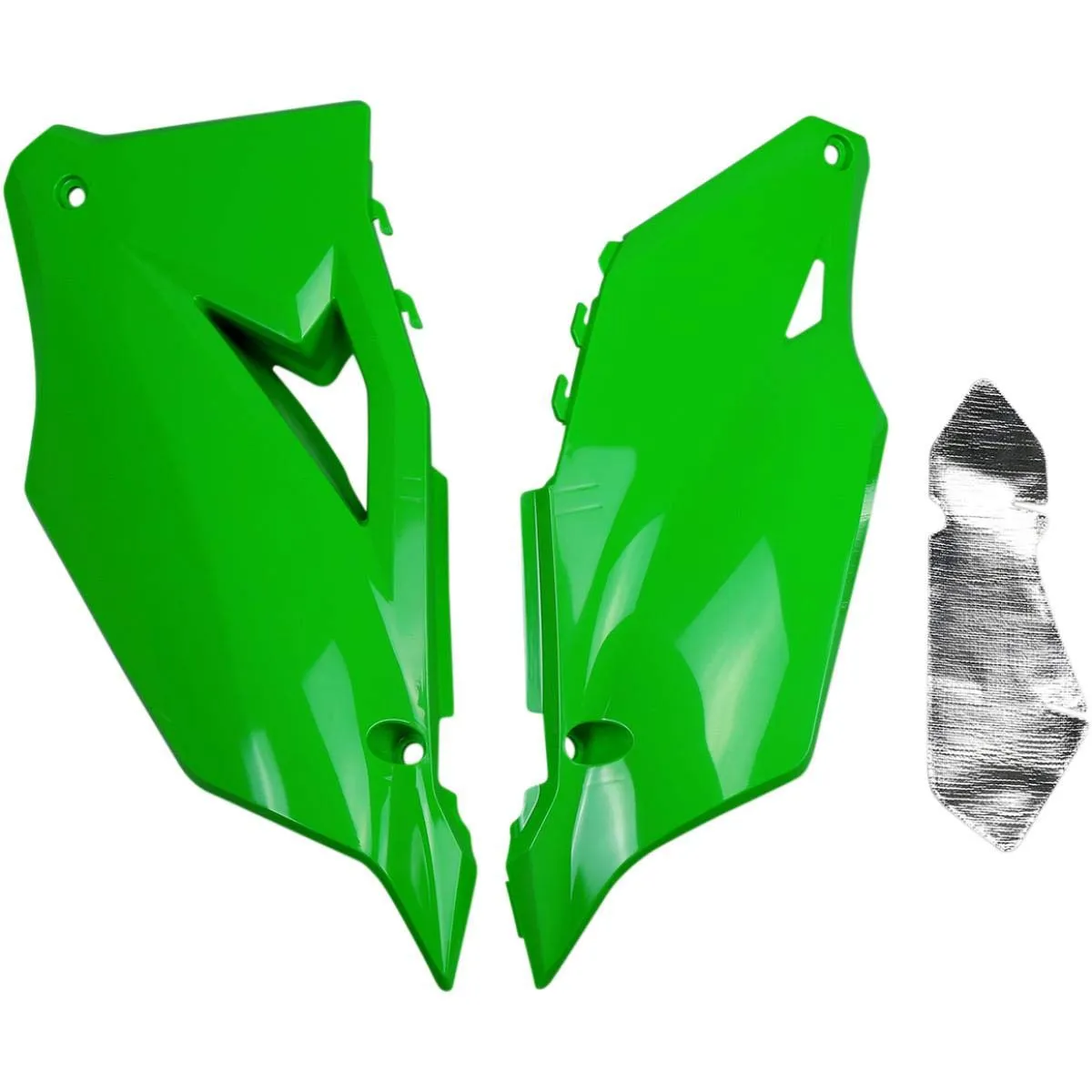 UFO Plast KA04752-026 Green Plastic Side Panels for Kawasaki KX250 KX450 2019-2022