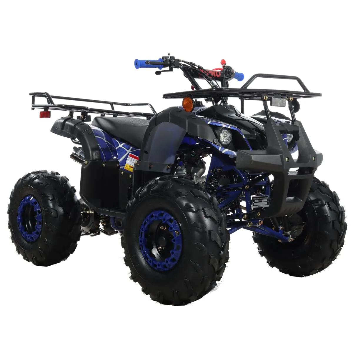 X-PRO 125cc ATV Automatic Transmission Reverse Spider Blue 19'/18' Tires Factory Package