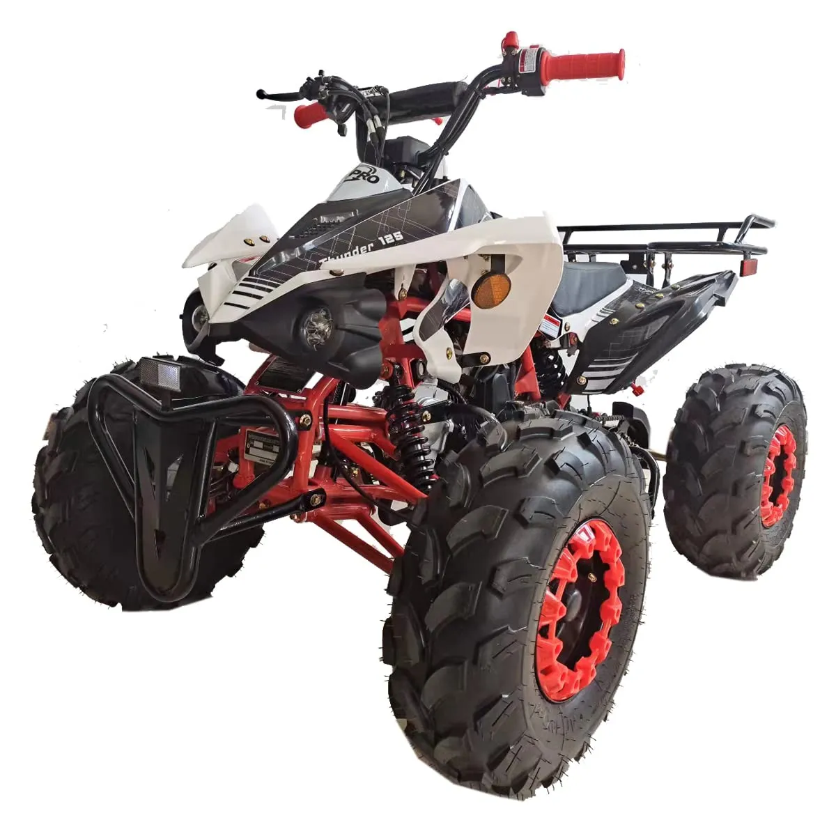 X-PRO 125cc ATV, Automatic Transmission with Reverse, LED Headlights, 19'/18' Tires, Black