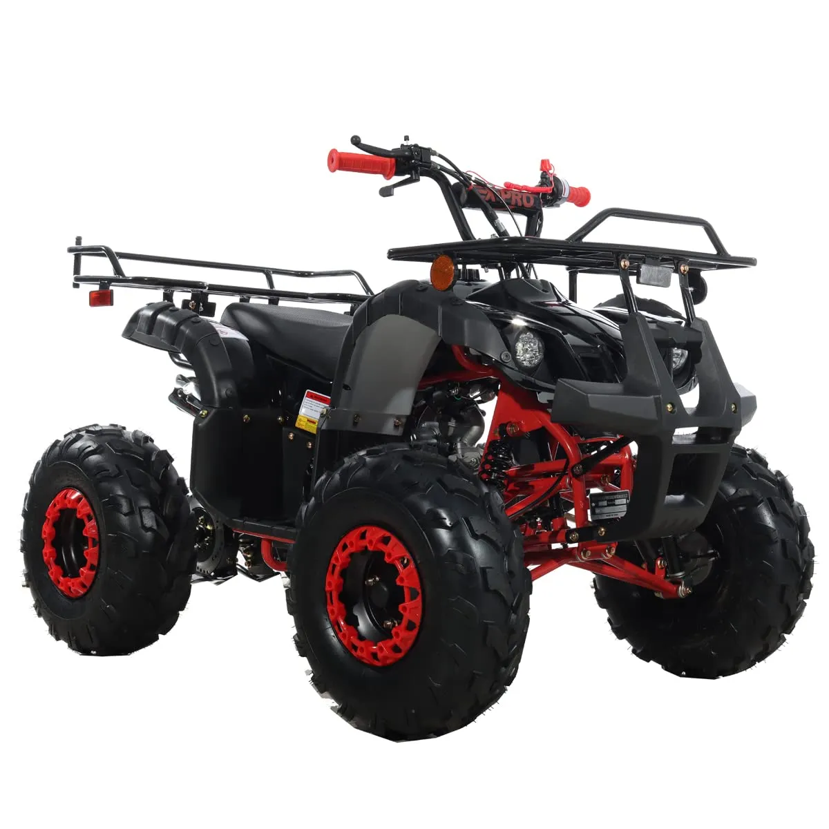 X-PRO 125cc ATV with Automatic Transmission & Reverse, 19'/18' Tires, Black Factory Package