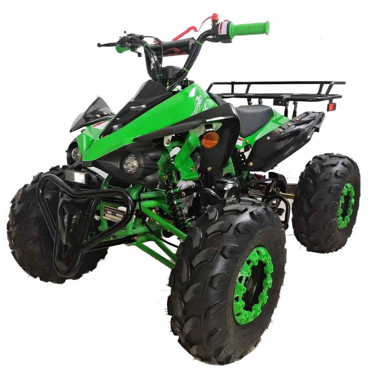 X-PRO Blast 125cc ATV Automatic Transmission with Reverse, LED Headlight, 19'/18' Tires, Green