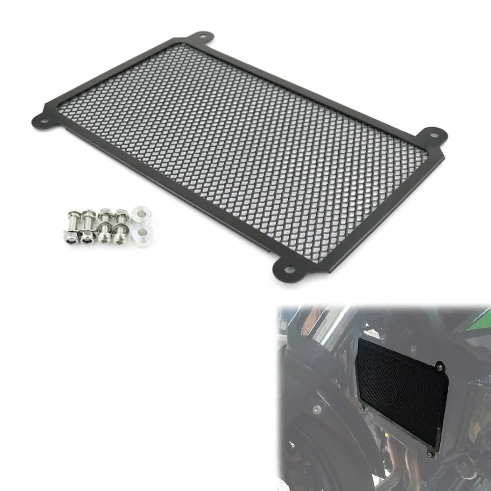 Xitomer Aluminum Radiator Guard for 2023 NINJA400 & NINJA250, Lightweight Black Cover