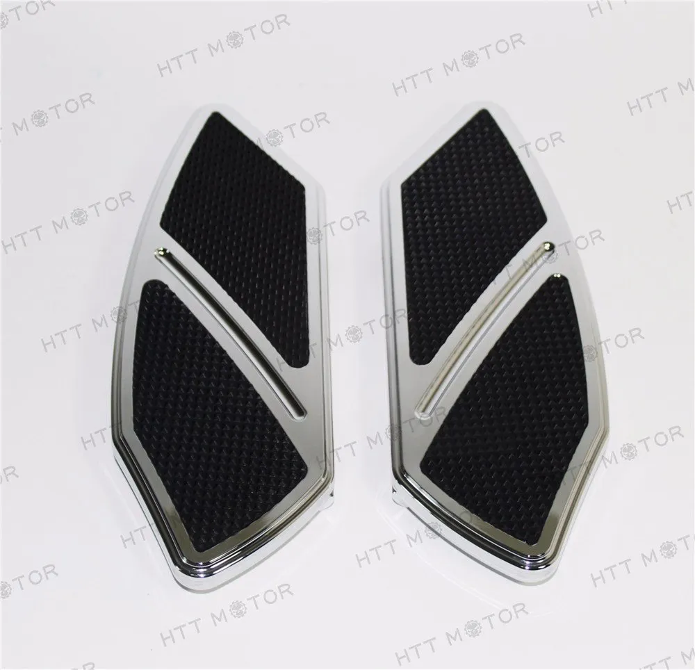 XKMT Chrome Rear Passenger Foot Boards for 1984-2015 Harley Touring & Softail Models