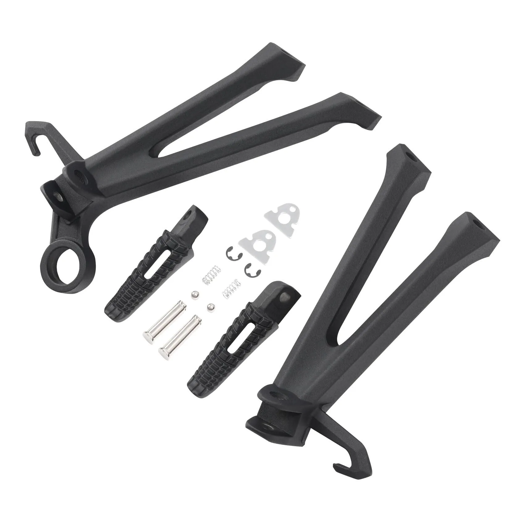 XMT-MOTO Passenger Foot Pegs Bracket for Suzuki GSXR600 GSXR750 2011-2023, Sand Black